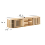 Fortitude 63" Wall-Mounted TV Stand by Modway