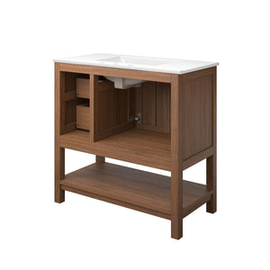 Ashlyn 36" Wood Bathroom Vanity by Modway