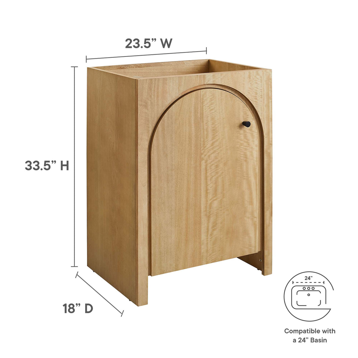 Appia 24" Bathroom Vanity Cabinet by Modway