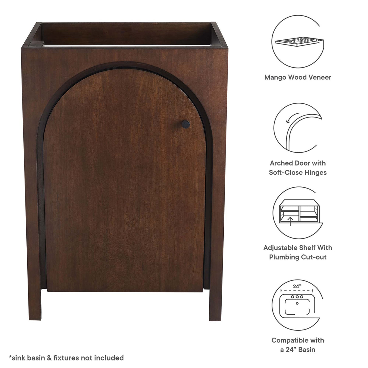 Appia 24" Bathroom Vanity Cabinet by Modway