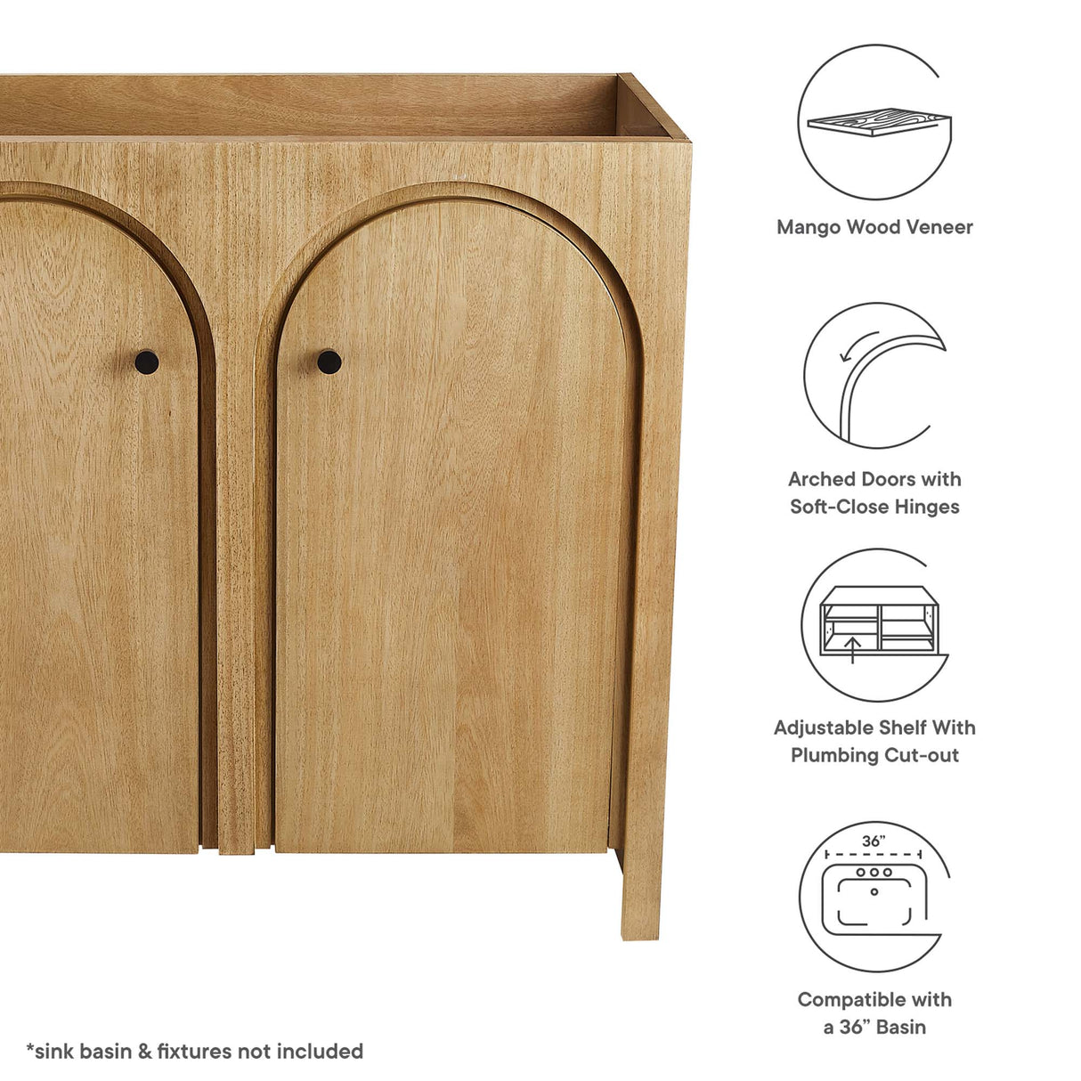Appia 36" Bathroom Vanity Cabinet by Modway