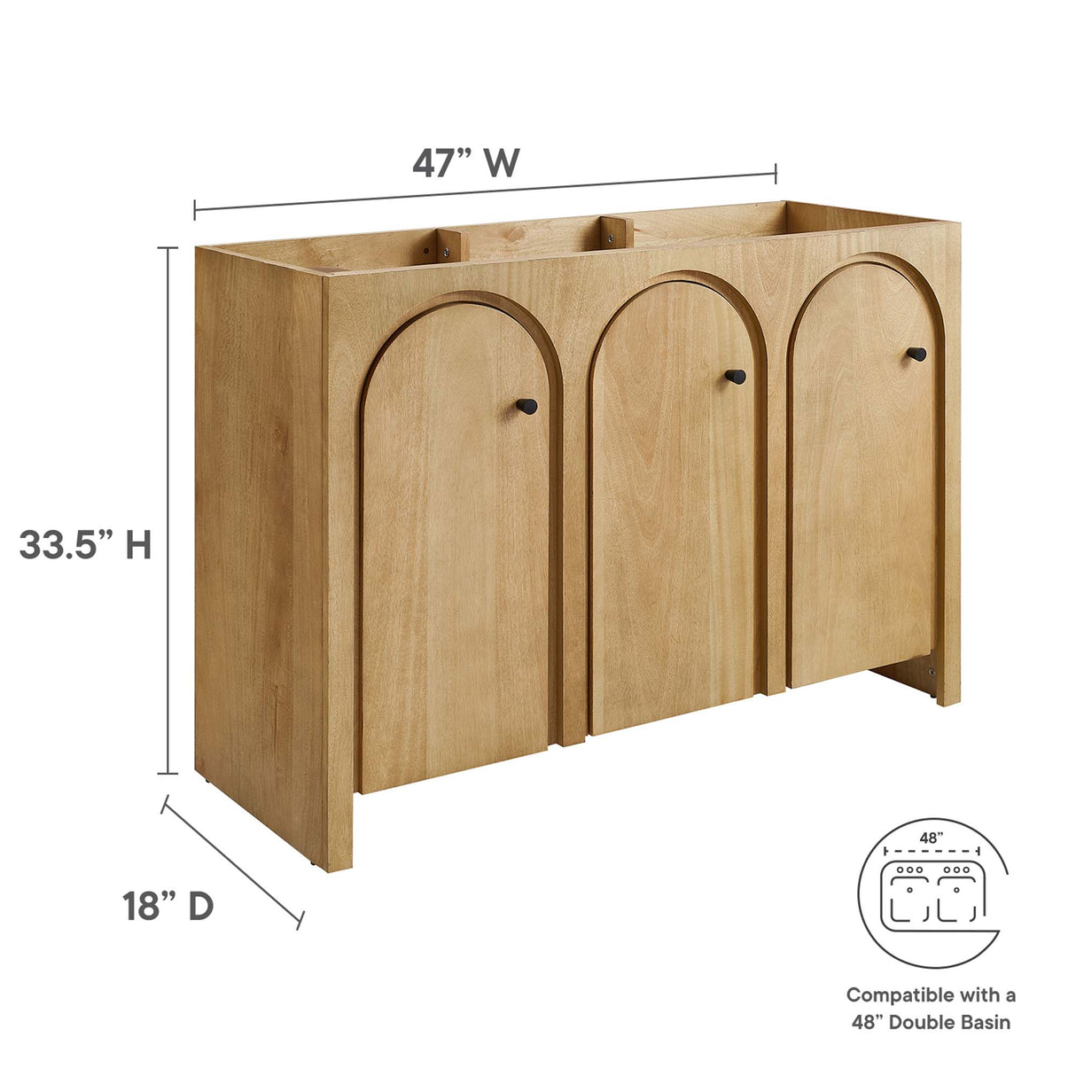 Appia 48" Bathroom Vanity Cabinet by Modway