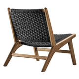 Saoirse Woven Rope Wood Accent Lounge Chair by Modway