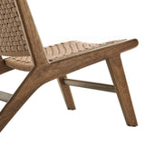 Saoirse Woven Rope Wood Accent Lounge Chair by Modway