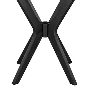 Crossroads 24-Inch Round Wood Side Table by Modway