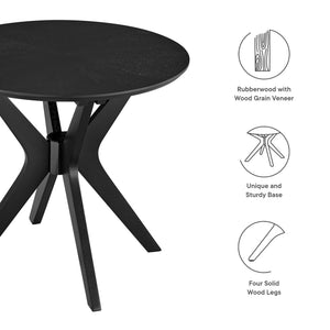 Crossroads 24-Inch Round Wood Side Table by Modway