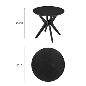 Crossroads 24-Inch Round Wood Side Table by Modway