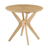 Crossroads 24-Inch Round Wood Side Table by Modway