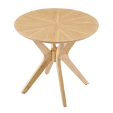 Crossroads 24-Inch Round Wood Side Table by Modway