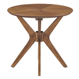 Crossroads 24-Inch Round Wood Side Table by Modway