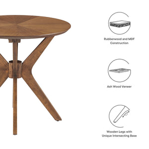 Crossroads 24-Inch Round Wood Side Table by Modway