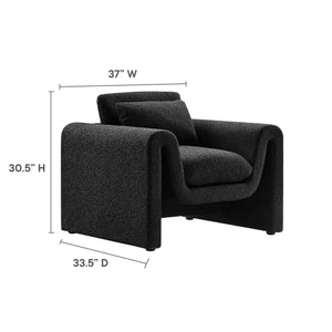 Waverly Boucle Upholstered Armchair by Modway