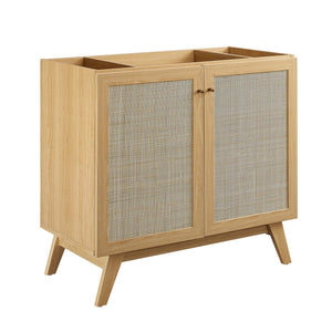 Soma 36" Bathroom Vanity Cabinet with Rattan Doors