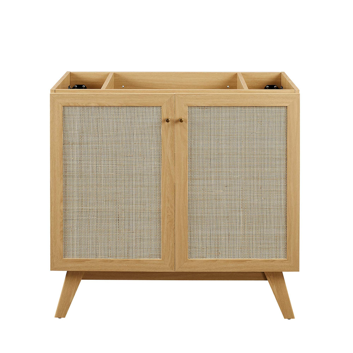 Soma 36" Bathroom Vanity Cabinet with Rattan Doors