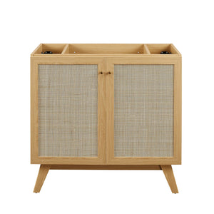 Soma 36" Bathroom Vanity Cabinet with Rattan Doors