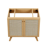Soma 36" Bathroom Vanity Cabinet with Rattan Doors