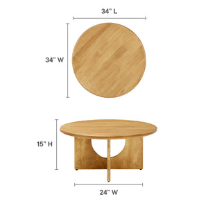 Rivian Round 34" Coffee Table by Modway