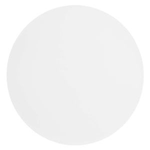 Aliza Round White Marble Side Table by Modway
