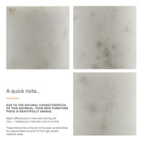 Aliza Round White Marble Side Table by Modway