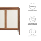 Capri 33" Wood Grain Storage Cabinet by Modway