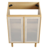 Calla 24" Perforated Metal Bathroom Vanity Cabinet