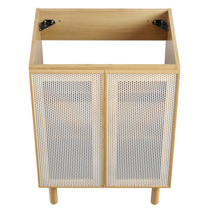 Calla 24" Perforated Metal Bathroom Vanity Cabinet