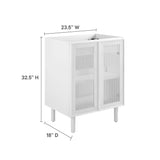 Calla 24" Perforated Metal Bathroom Vanity Cabinet