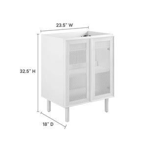 Calla 24" Perforated Metal Bathroom Vanity Cabinet