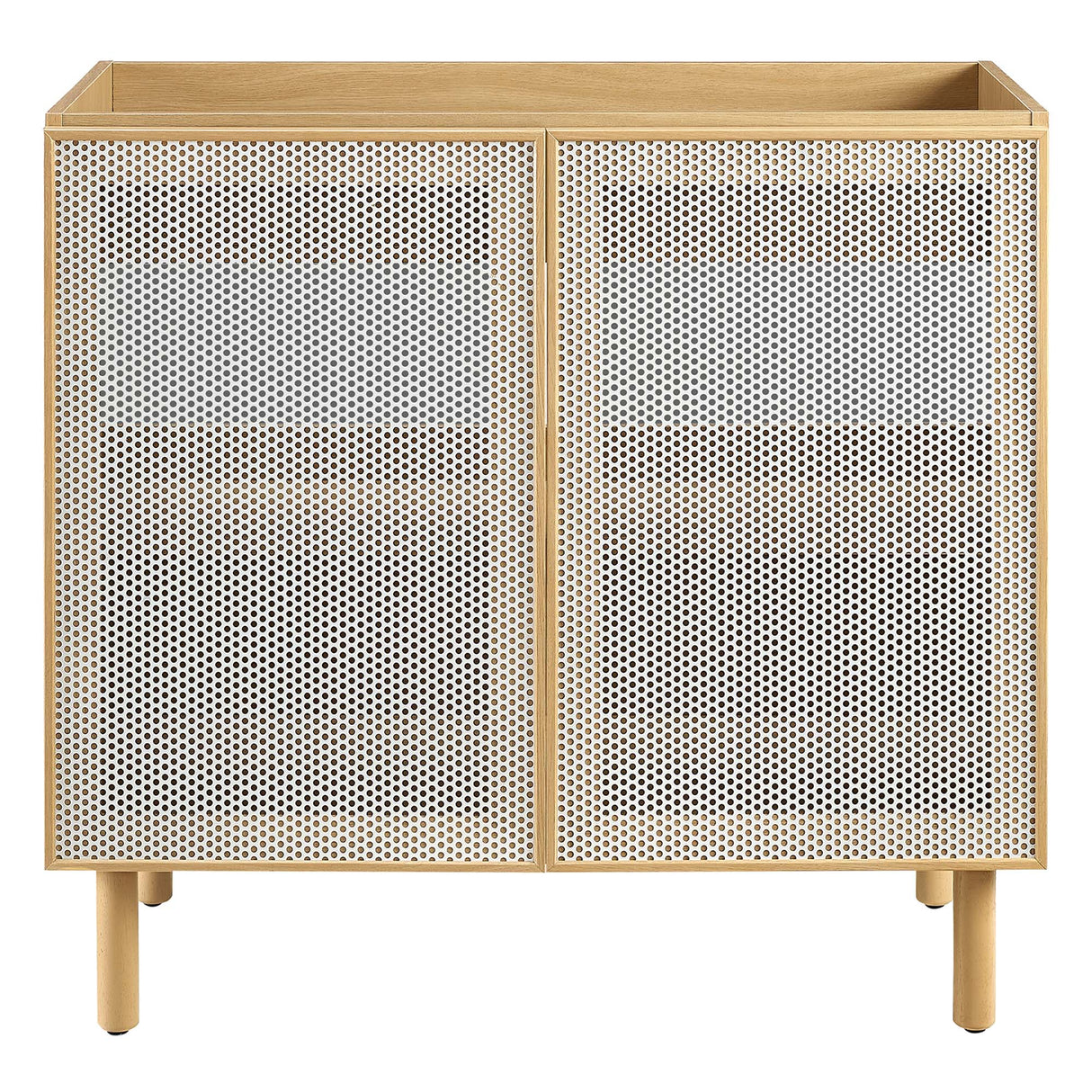 Calla 36" Perforated Metal Bathroom Vanity Cabinet by Modway