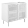 Calla 36" Perforated Metal Bathroom Vanity Cabinet by Modway