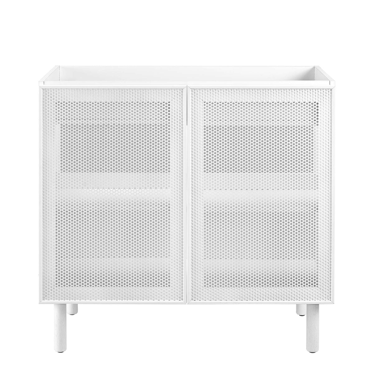 Calla 36" Perforated Metal Bathroom Vanity Cabinet by Modway