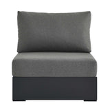 Tahoe Outdoor Patio Powder-Coated Aluminum Modular Armless Chair