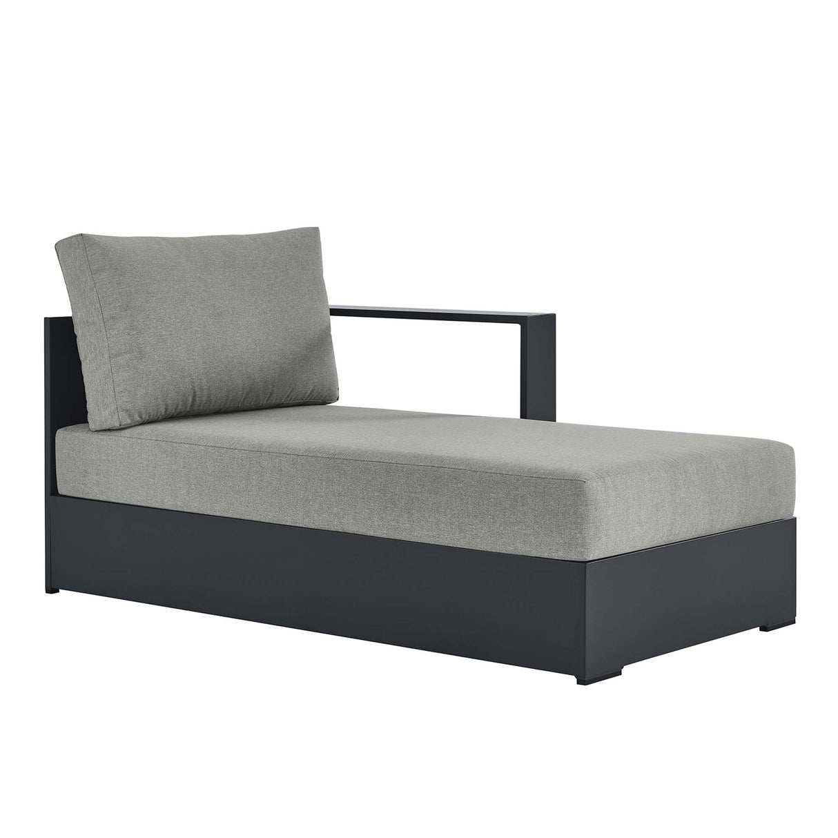 Tahoe Outdoor Patio Powder-Coated Aluminum Right-Facing Chaise Lounge