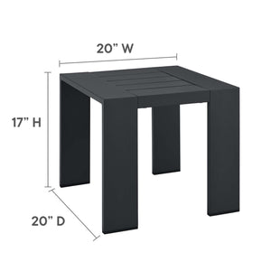 Tahoe Outdoor Patio Powder-Coated Aluminum End Table by Modway