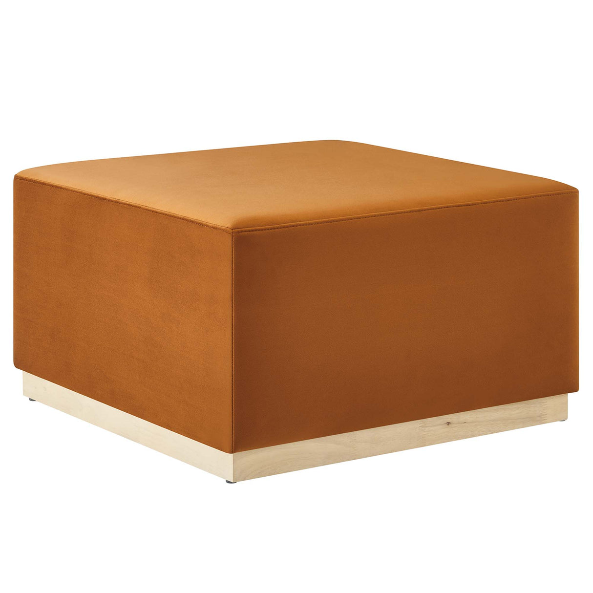 Tilden Large 28" Square Performance Velvet Upholstered Ottoman by Modway
