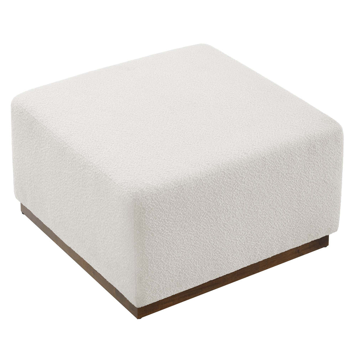 Tilden Large 28" Square Boucle Upholstered Ottoman by Modway