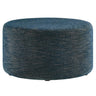 Callum Large 29" Round Woven Heathered Fabric Upholstered Ottoman by Modway