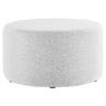 Callum Large 29" Round Woven Heathered Fabric Upholstered Ottoman by Modway