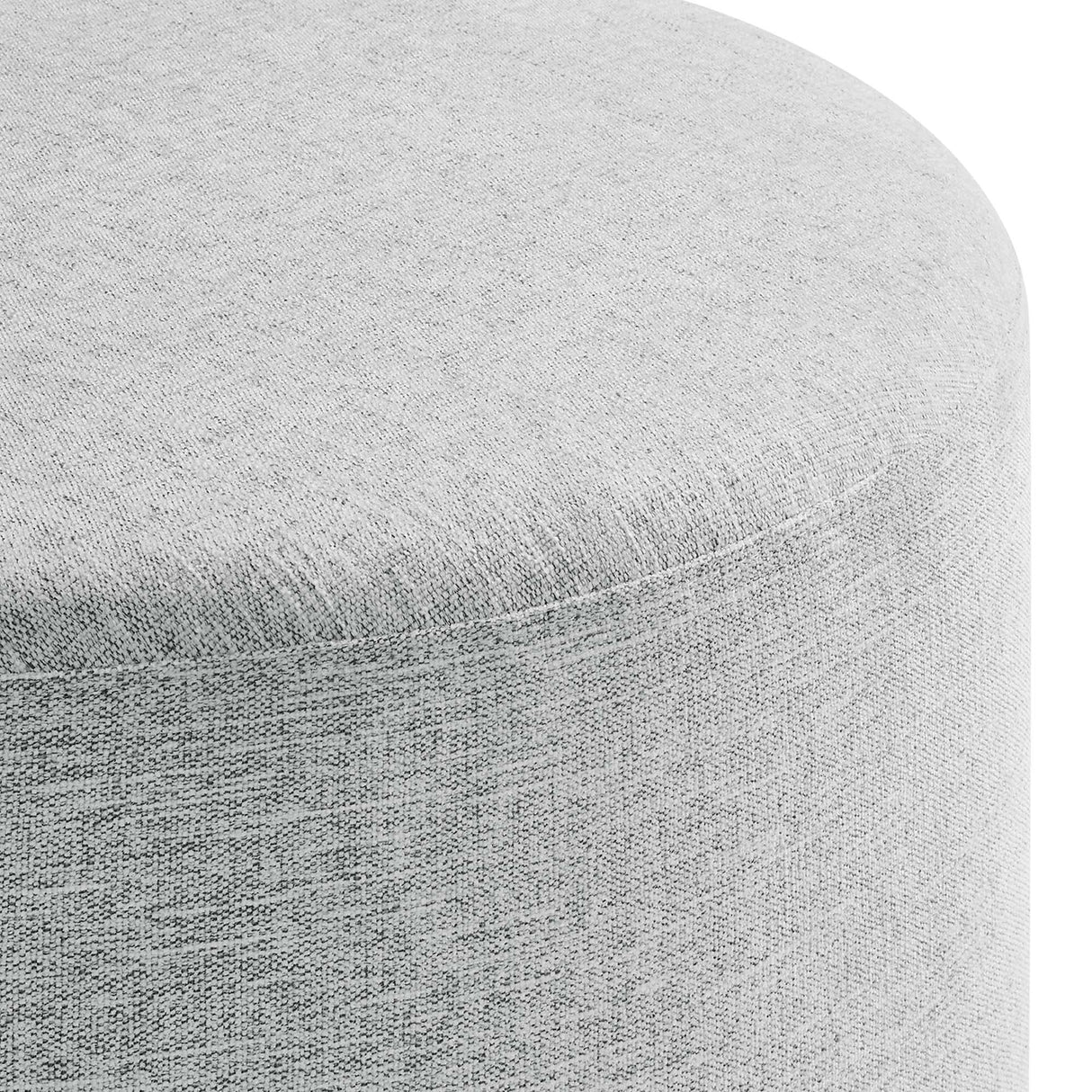 Callum Large 29" Round Woven Heathered Fabric Upholstered Ottoman by Modway