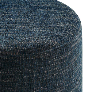 Callum 16" Round Woven Heathered Fabric Upholstered Ottoman by Modway
