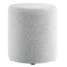 Callum 16" Round Woven Heathered Fabric Upholstered Ottoman by Modway