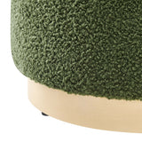 Tilden 16" Round Sherpa Upholstered Ottoman by Modway