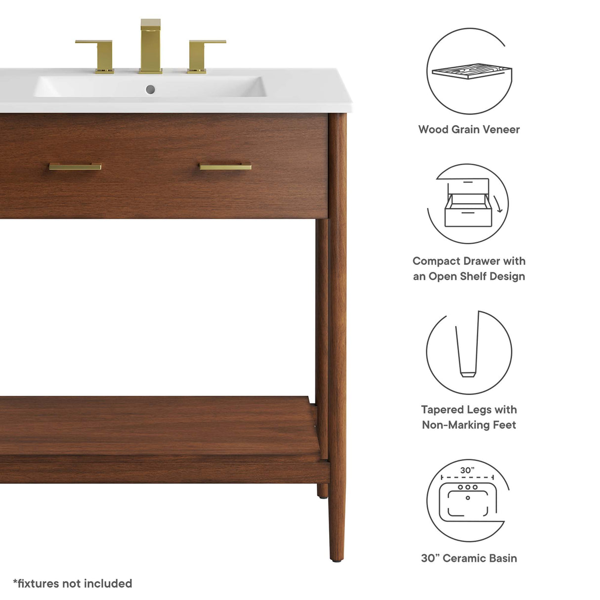 Zaire 30" Bathroom Vanity by Modway