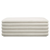 Mezzo Boucle Upholstered Storage Bench by Modway