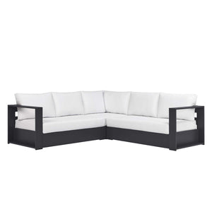 Tahoe 3-Piece Outdoor Patio Powder-Coated Aluminum Sectional Sofa by Modway