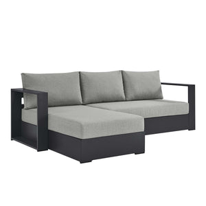 Tahoe 2-Piece Outdoor Patio Powder-Coated Aluminum Sectional Sofa Set