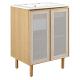 Calla 24" Perforated Metal Bathroom Vanity by Modway