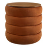 Mezzo Round Performance Velvet Storage Ottoman by Modway