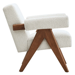 Lyra Boucle Fabric Armchair Set of 2 by Modway