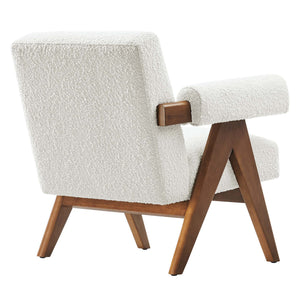 Lyra Boucle Fabric Armchair Set of 2 by Modway